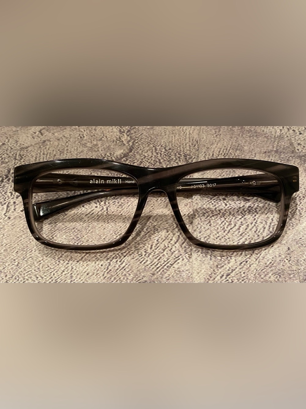 Alain Mikli Eyeglass Frames A01193 B017 Men Acetate Tortishell Vintage Italy Vtg